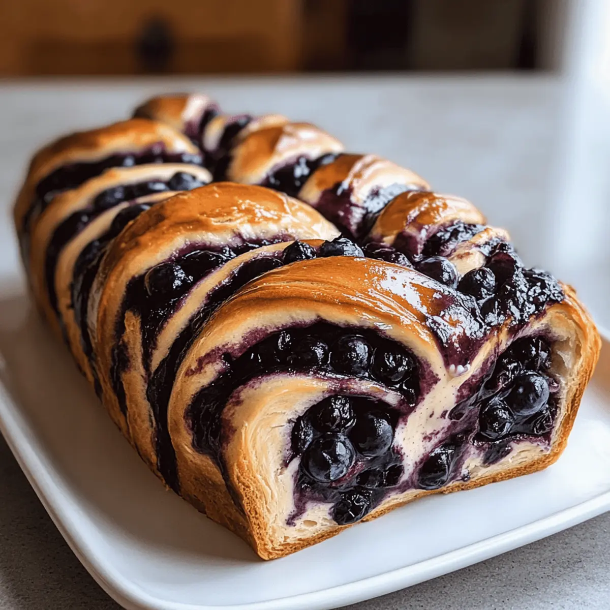 Heidelbeer-Frischkäse-Babka für dein perfektes Frühstück