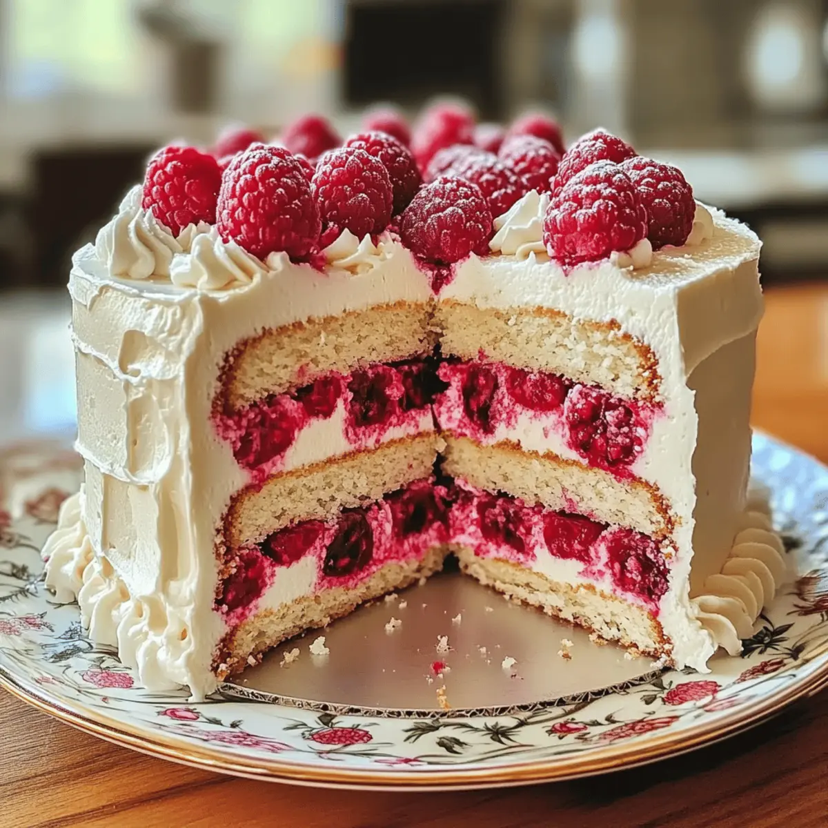 Weiße Schokoladen-Himbeertraum-Torte für besondere Anlässe