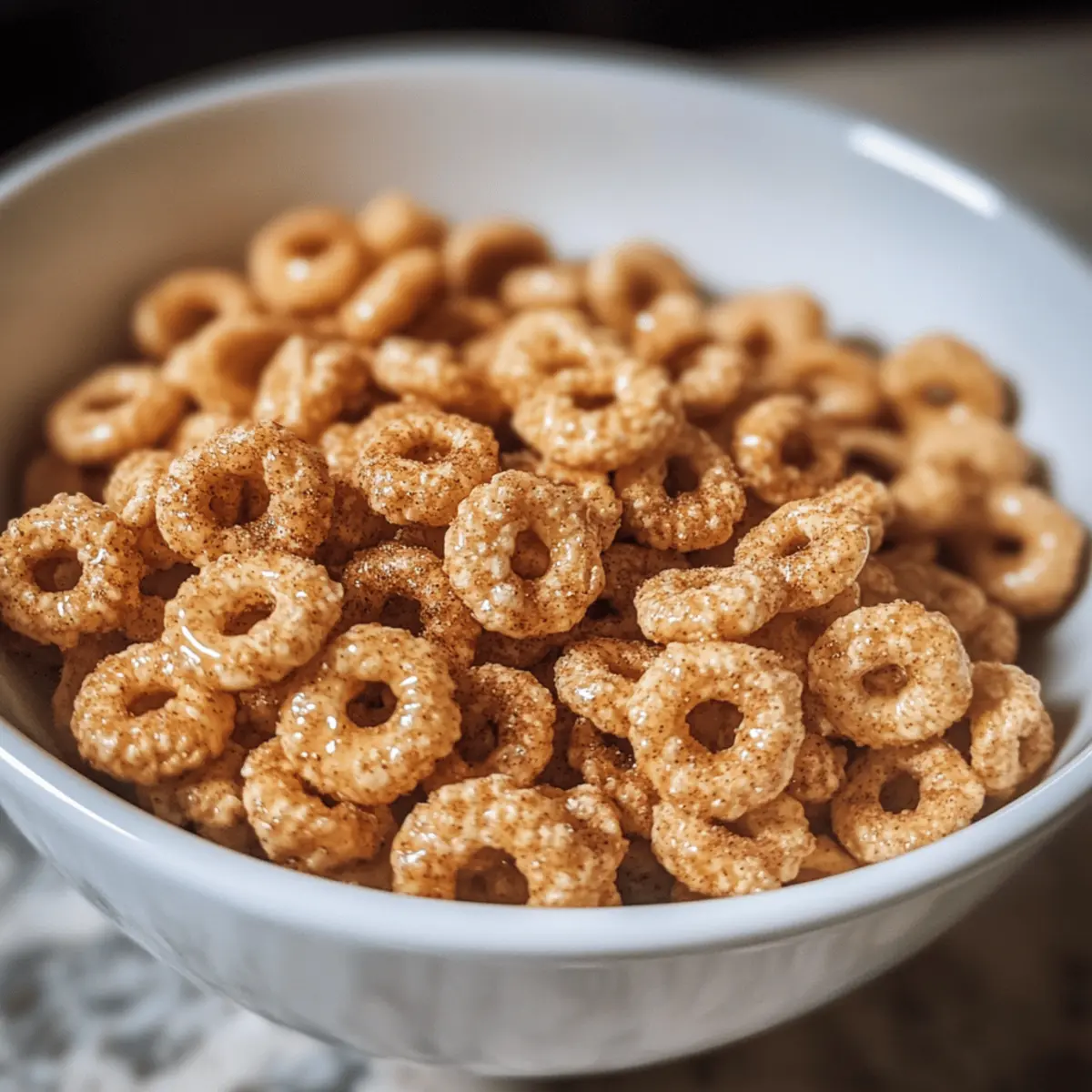 Zimtbutter Cheerios Snackmix für schnelle Snacks