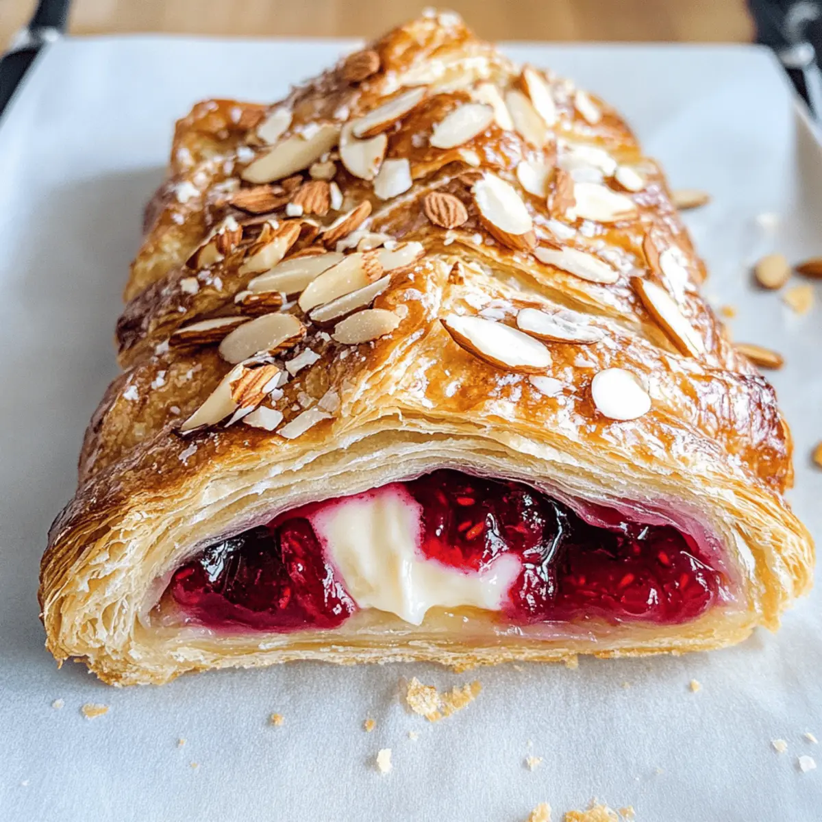 Himbeer-Mandel-Puff für ein schnelles Frühstück