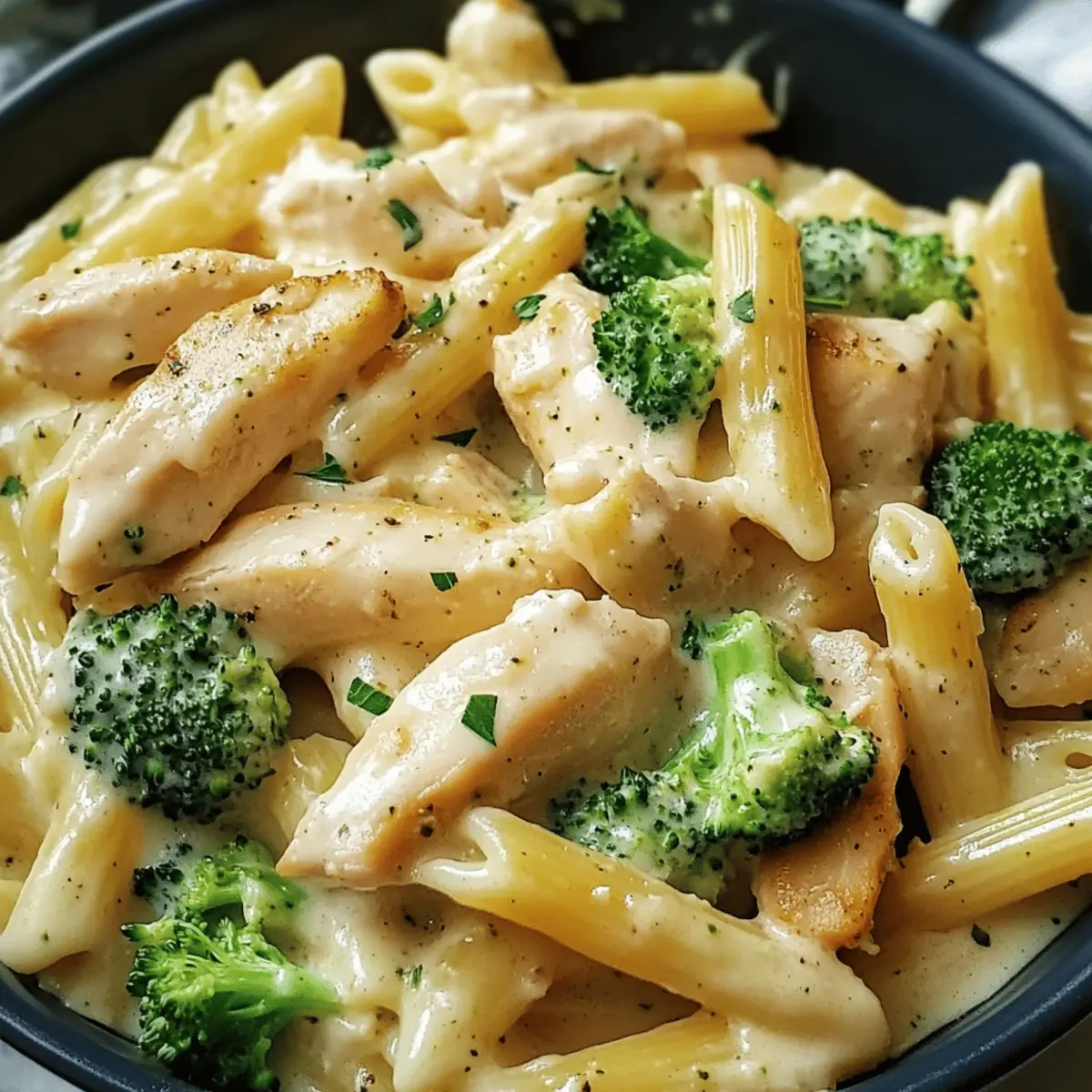 Cremige Hähnchen-Brokkoli-Pasta für schnelle Abende