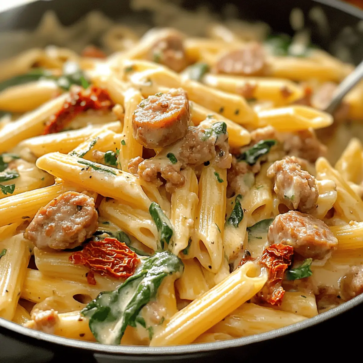 Cremige toskanische Wurst-Pasta für Genießer