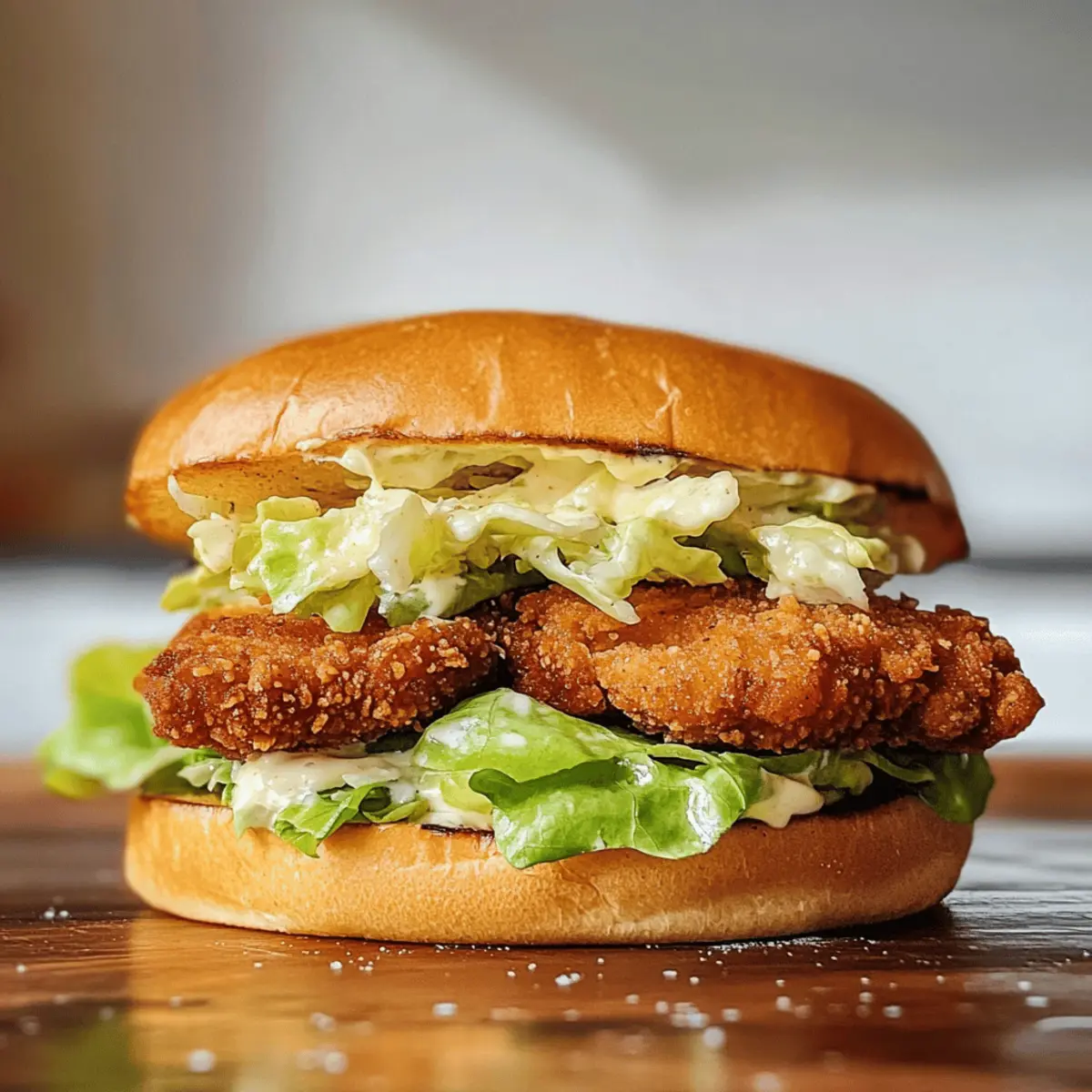 Knusprige Hähnchen Caesar Sandwiches für jeden Abend