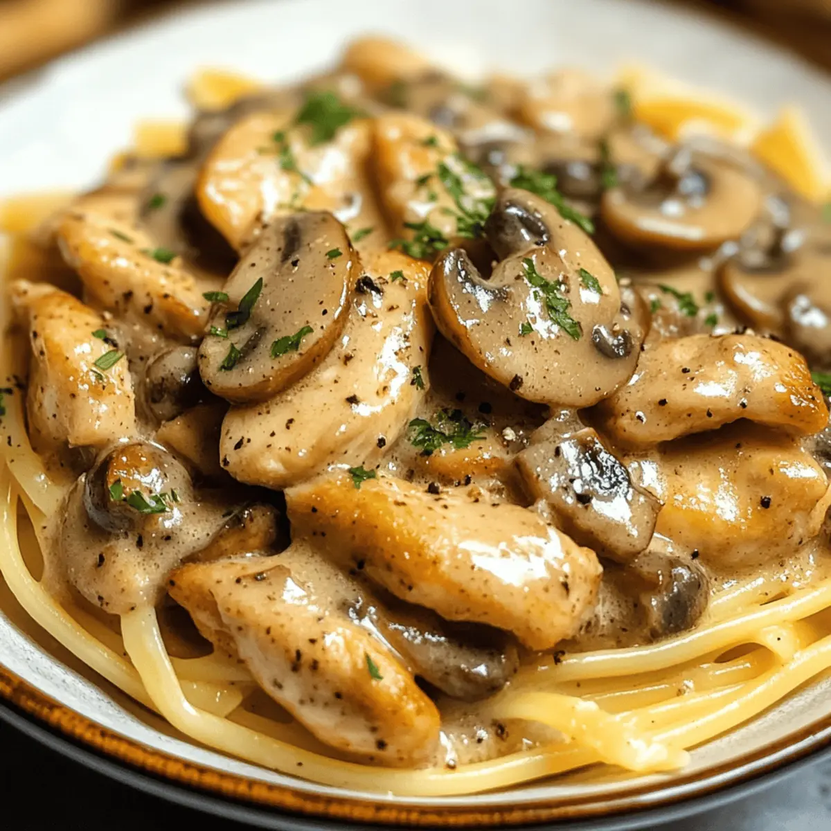 Hühnchen Marsala Pasta für jeden Anlass genießen