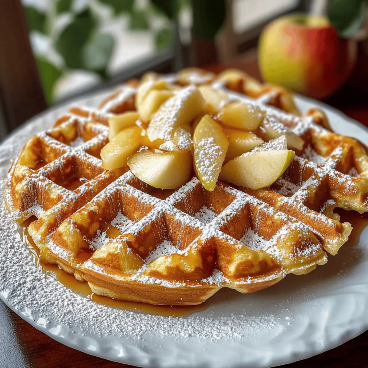 Schwedische Apfelwaffeln für Frühstück und Dessert