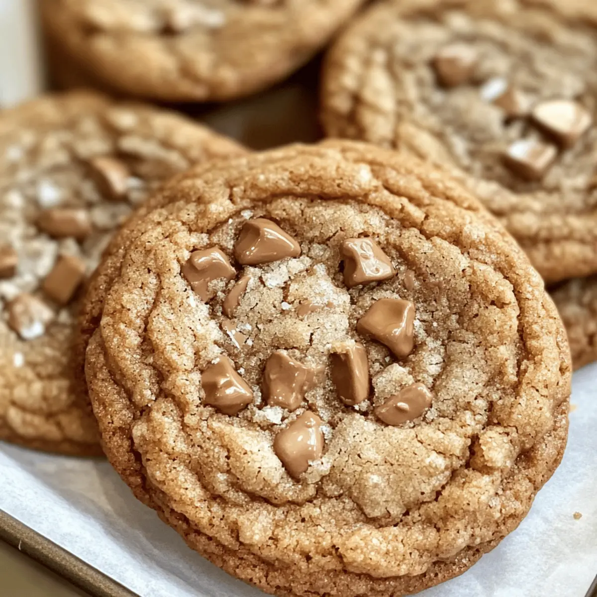 Braune Butter Kaffee Toffee Kekse für Naschkatzen