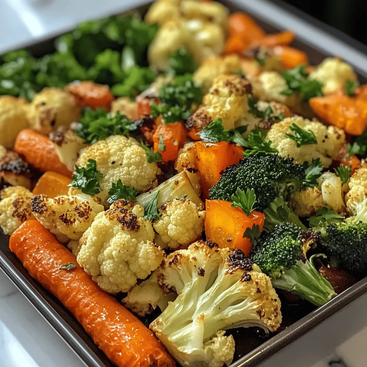 Knoblauch geröstetes Gemüse für jeden Anlass