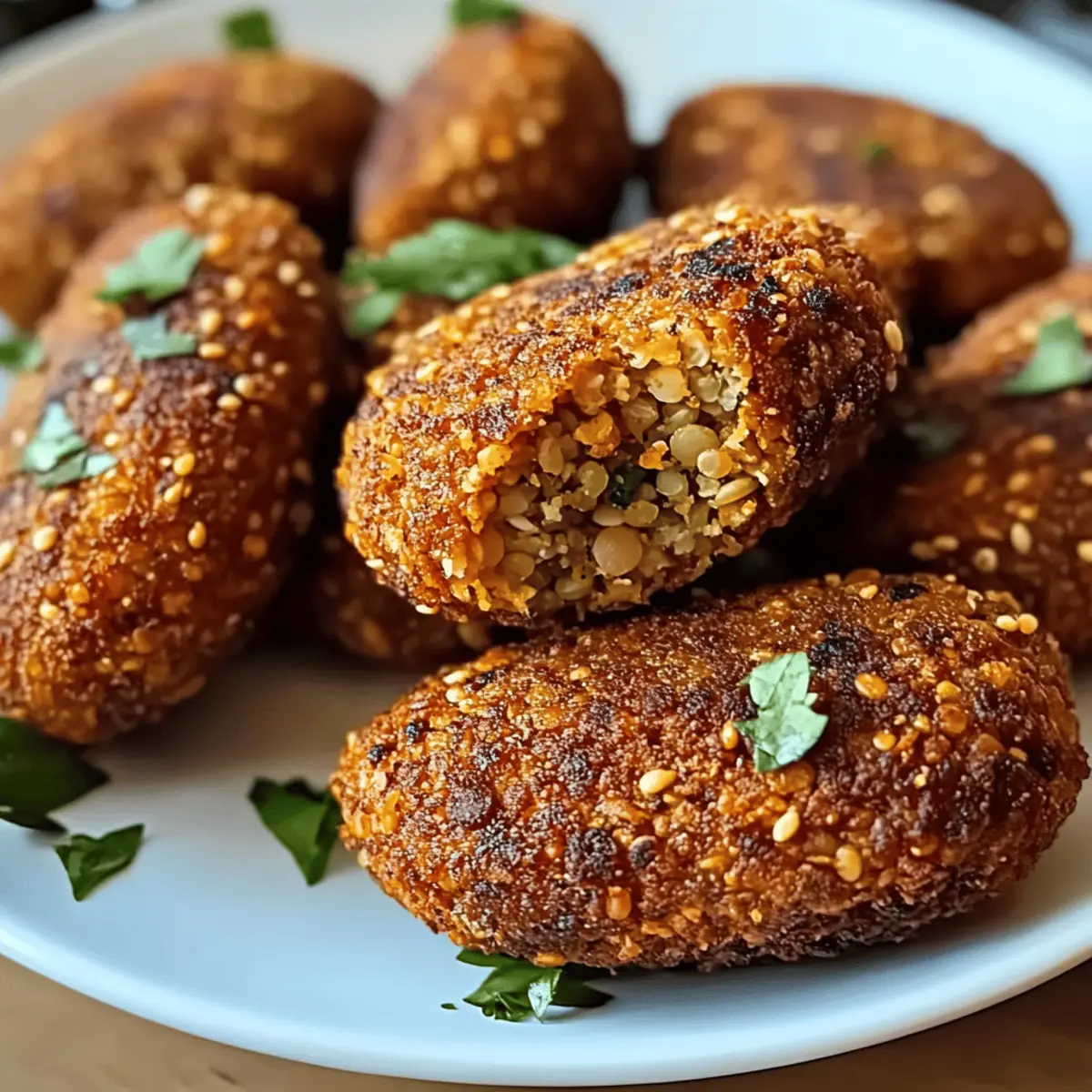 Crispy Linsenkroketten aus der Heißluftfritteuse