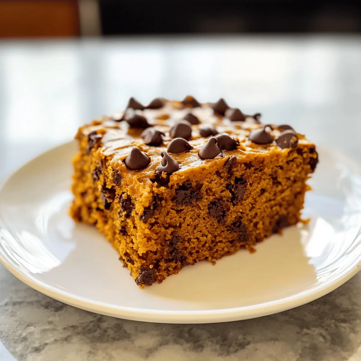 Kürbis Schokoladenstückchen Kuchen ganz einfach lecker