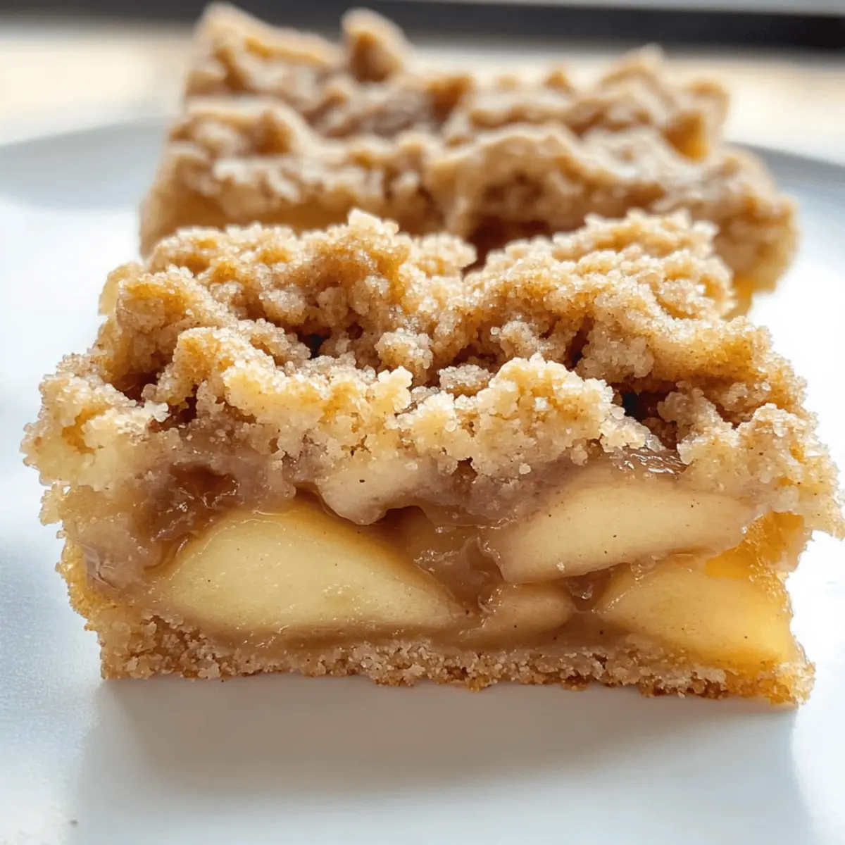 Apfelkuchenriegel mit Streuseltopping ganz einfach machen