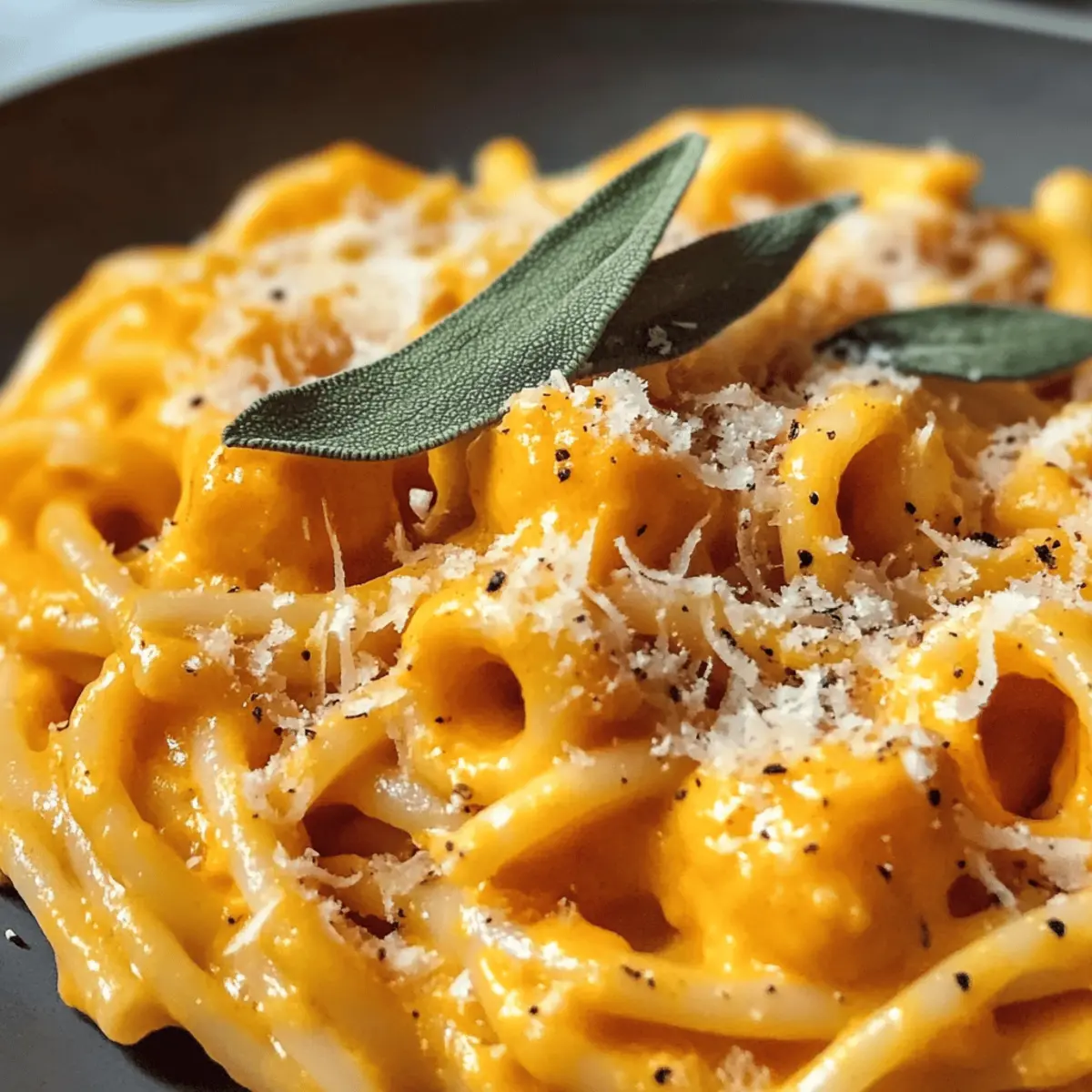 Kürbis Pasta mit Parmesan – Einfach und Cremig