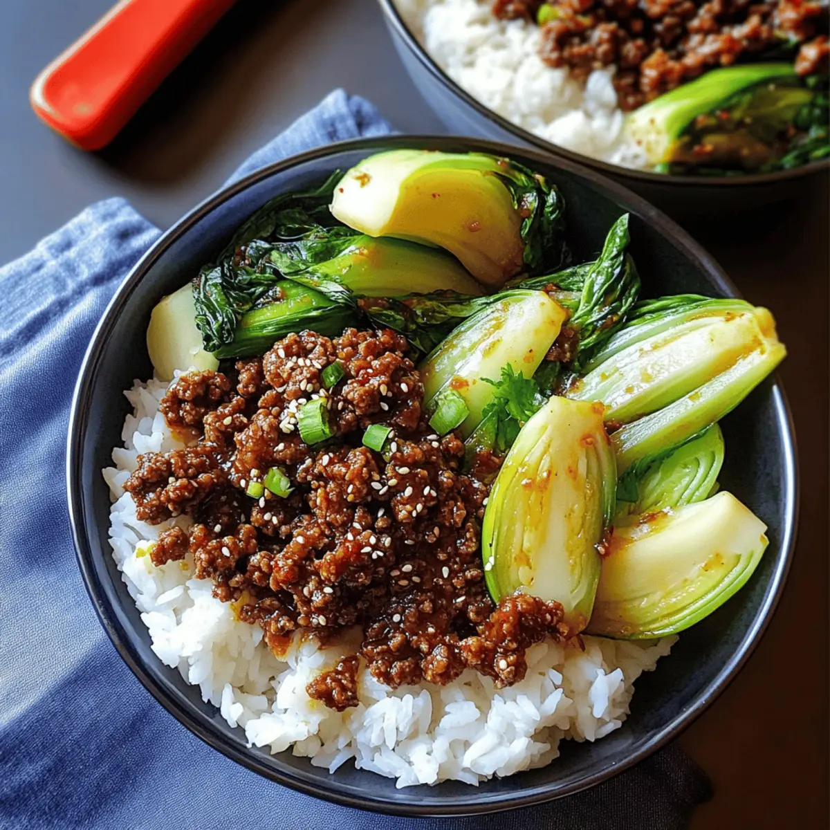 Rinderhack-Bowl ganz einfach zubereitet