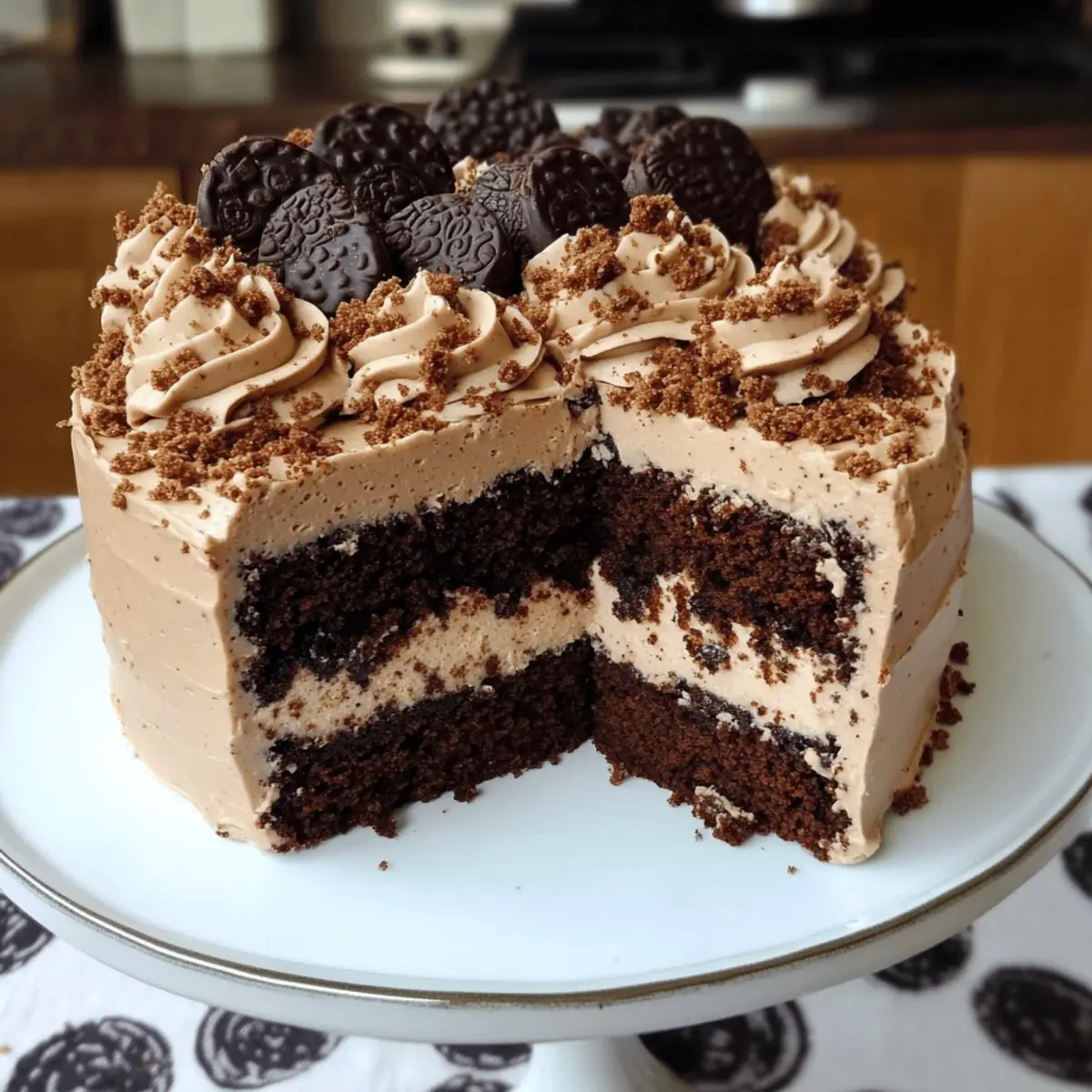 Einfache Schoko Cookietorte für den süßen Genuss