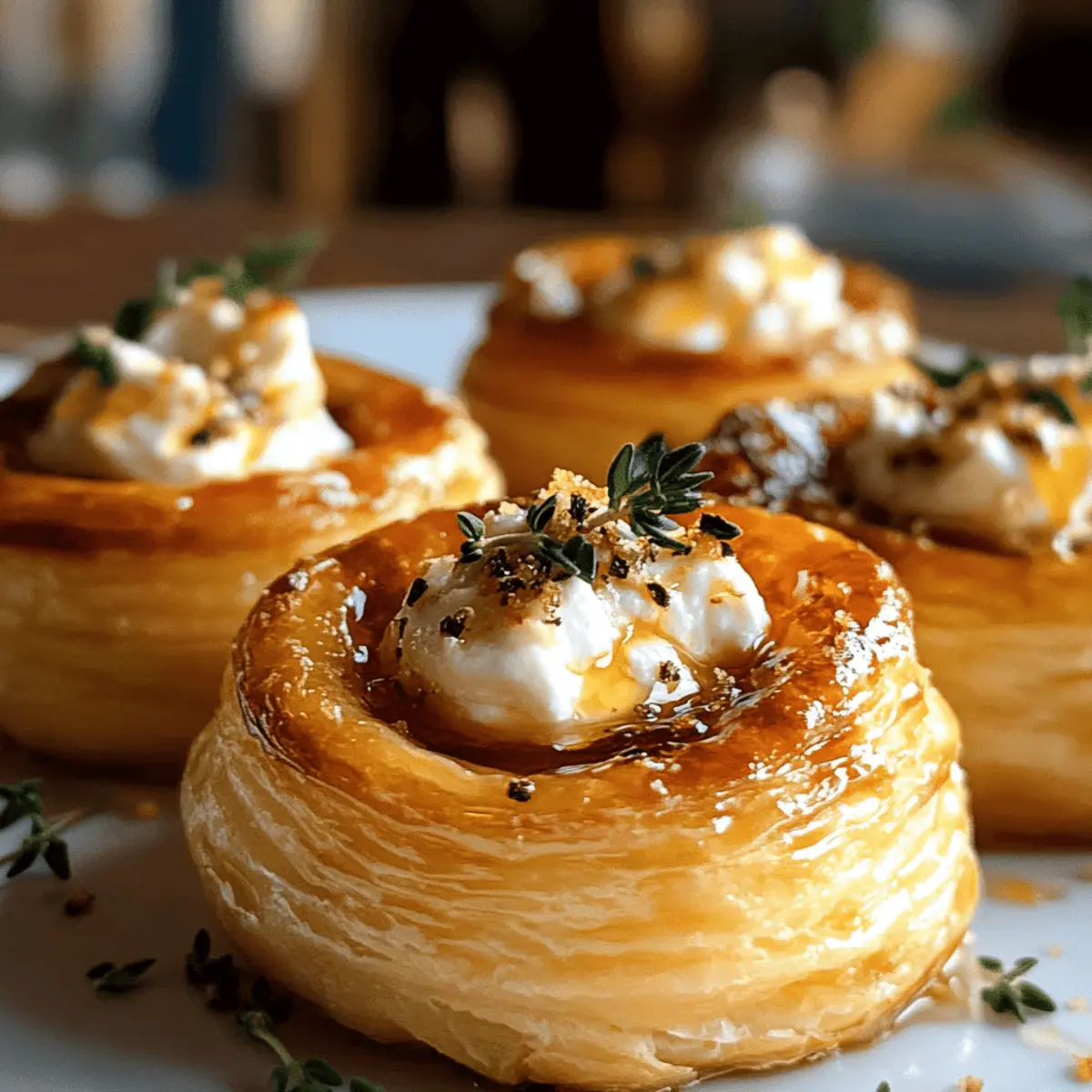 Ziegenkäse und Honig Häppchen für jeden Anlass