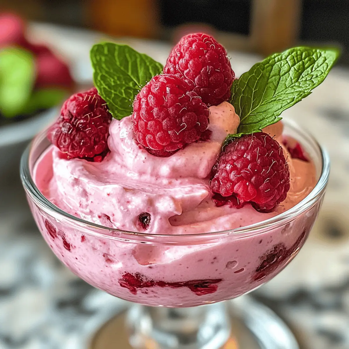 Hüttenkäse Himbeer-Mousse für gesunde Süßschnäbel