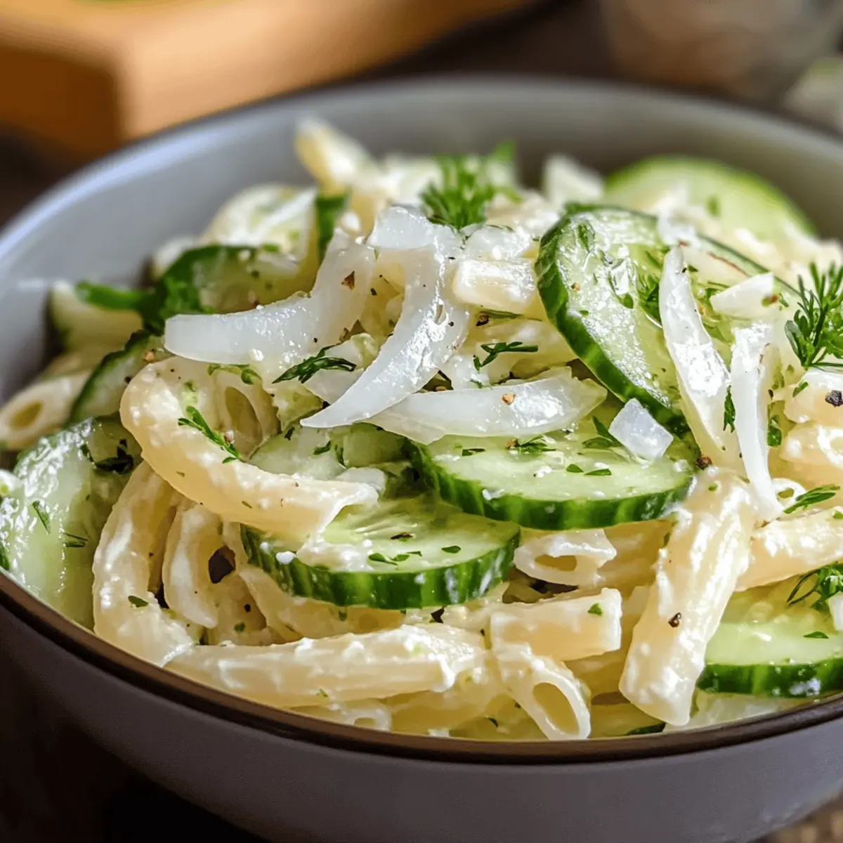 Gesunder Gurken-Pasta-Salat: Erfrischend und leicht
