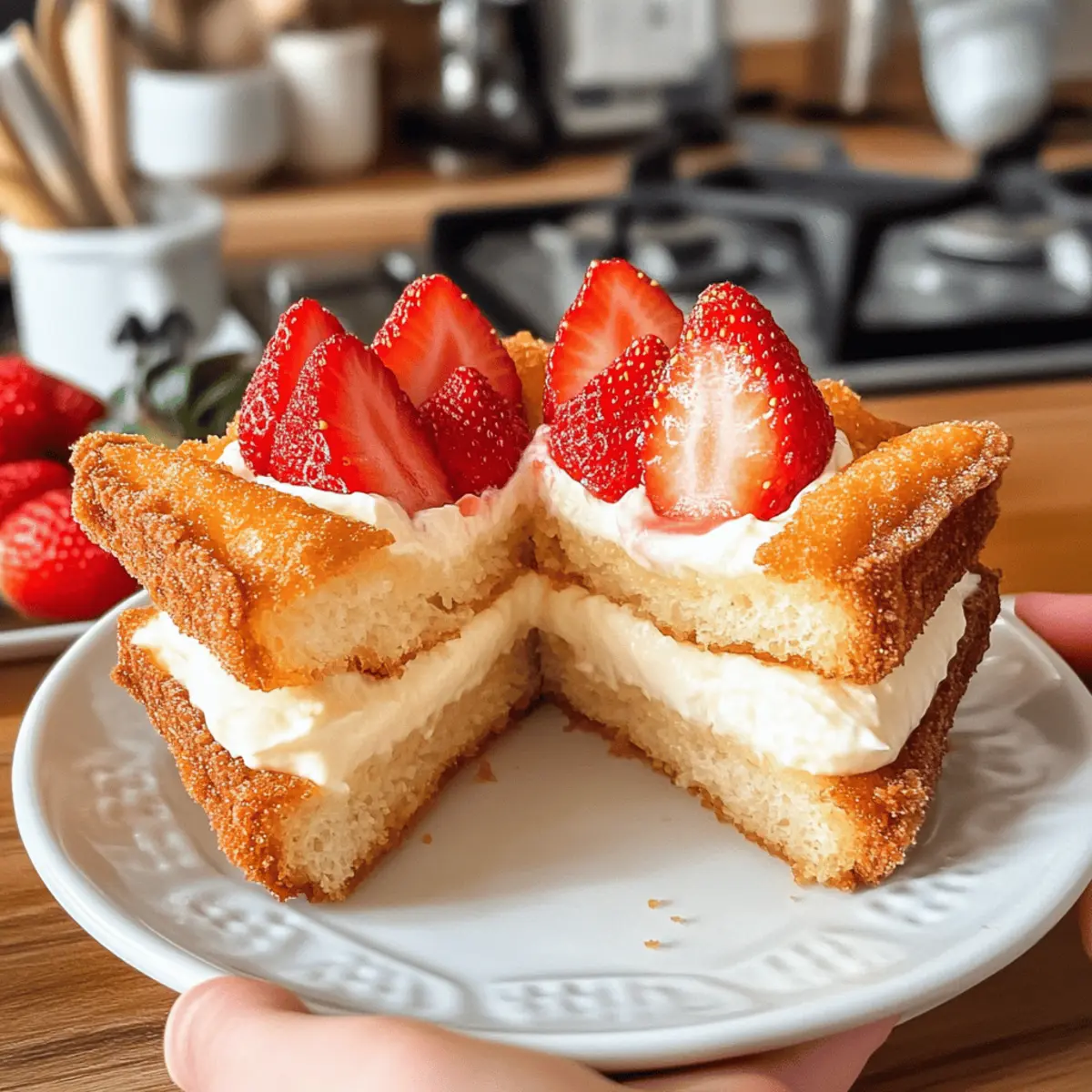 Cremig gefüllte Sandwiches im Japanischen Stil