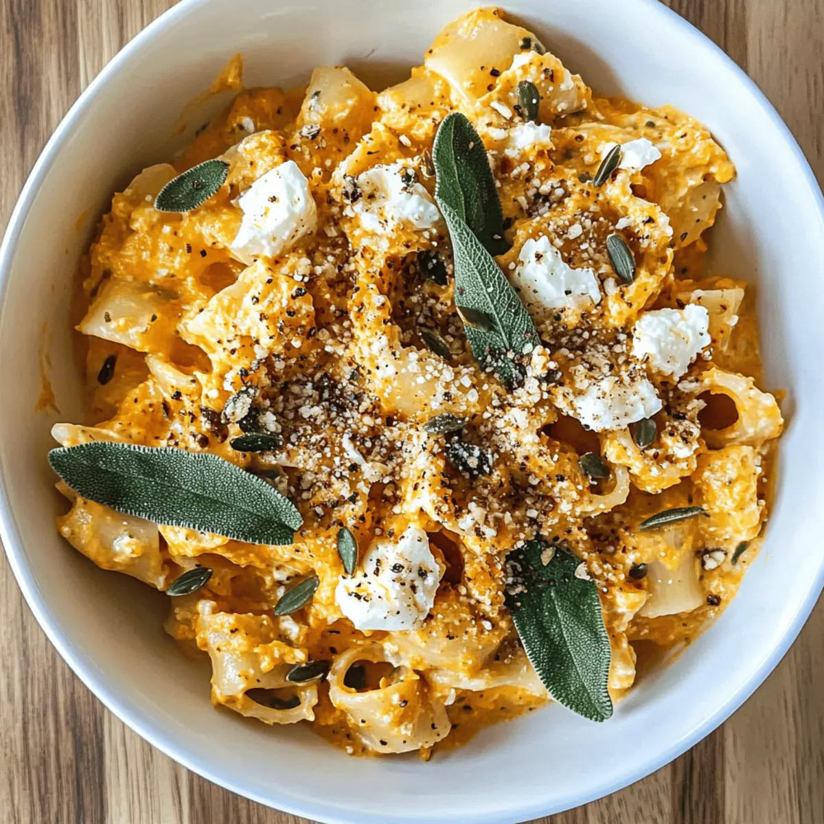 Kürbis Feta Pasta für gemütliche Herbstabende