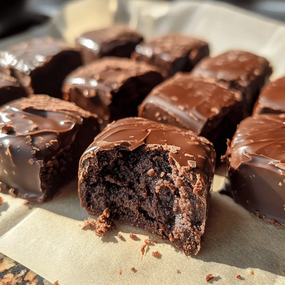 Brownie Protein Bissen – Gesund und ohne Backen