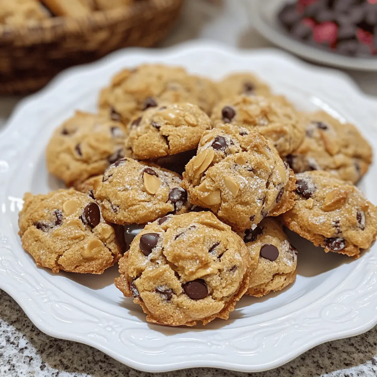 Mandeln Schokoladenstückchen Kekse einfach selber backen