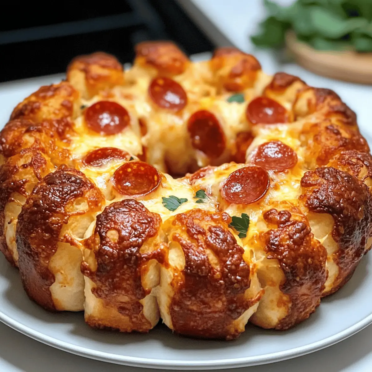 Einfache Zieh-apart Pizza Affenbrot für dein Party Buffet