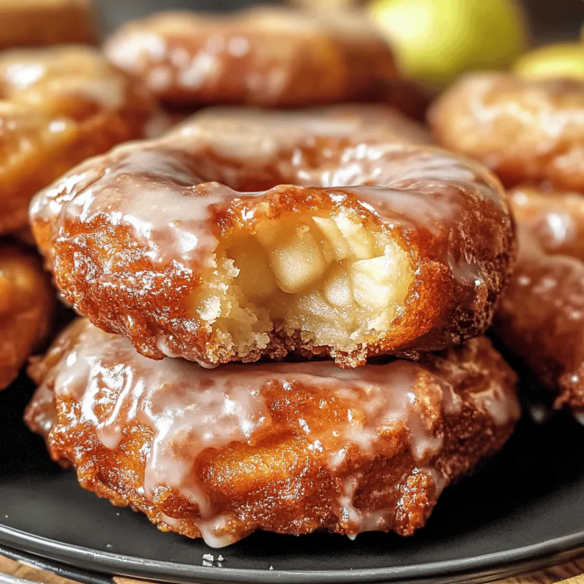 Bäckerei Stil Apfel Donut Fritter für den perfekten Genuss