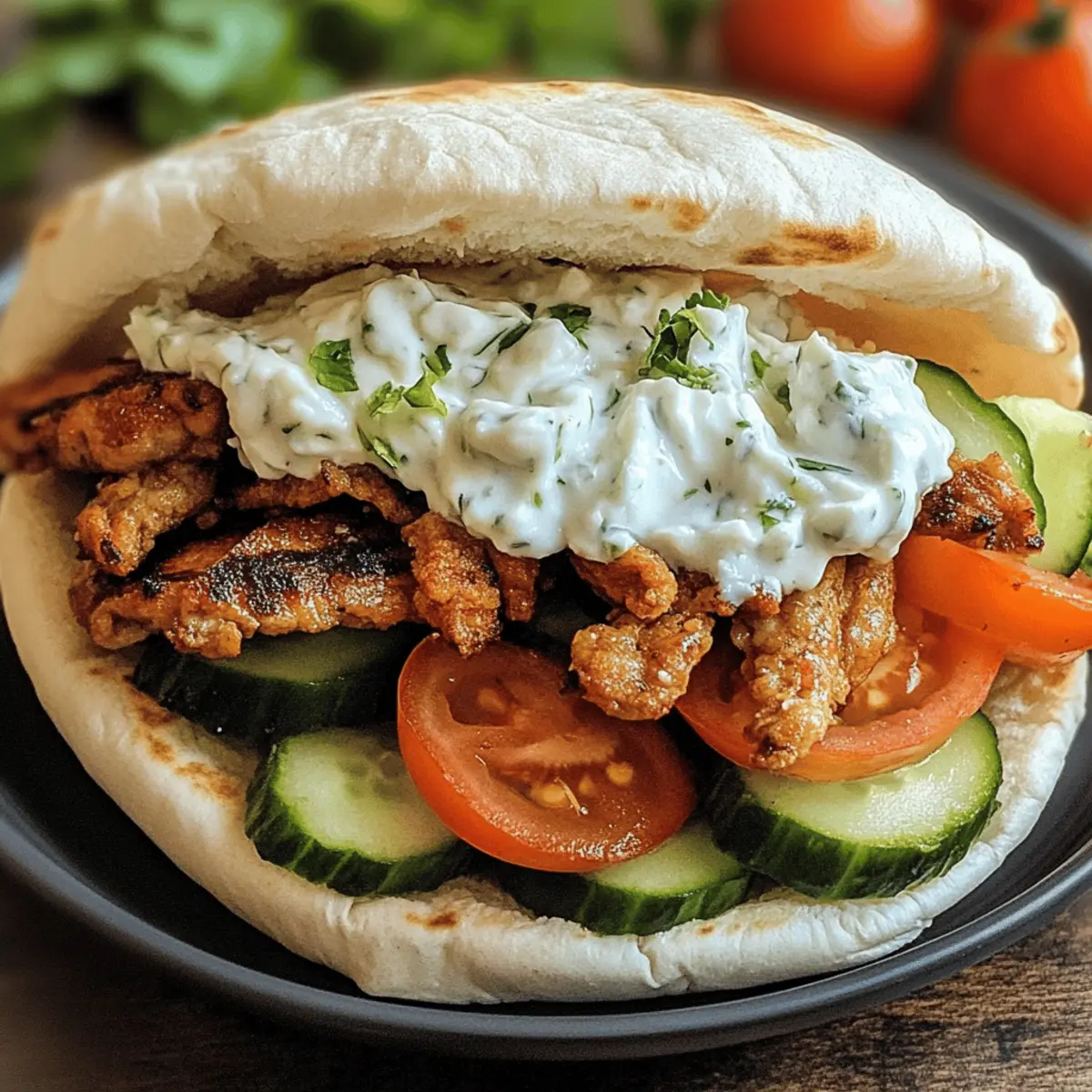 Leckerer Gyros Pita Wrap für die ganze Familie