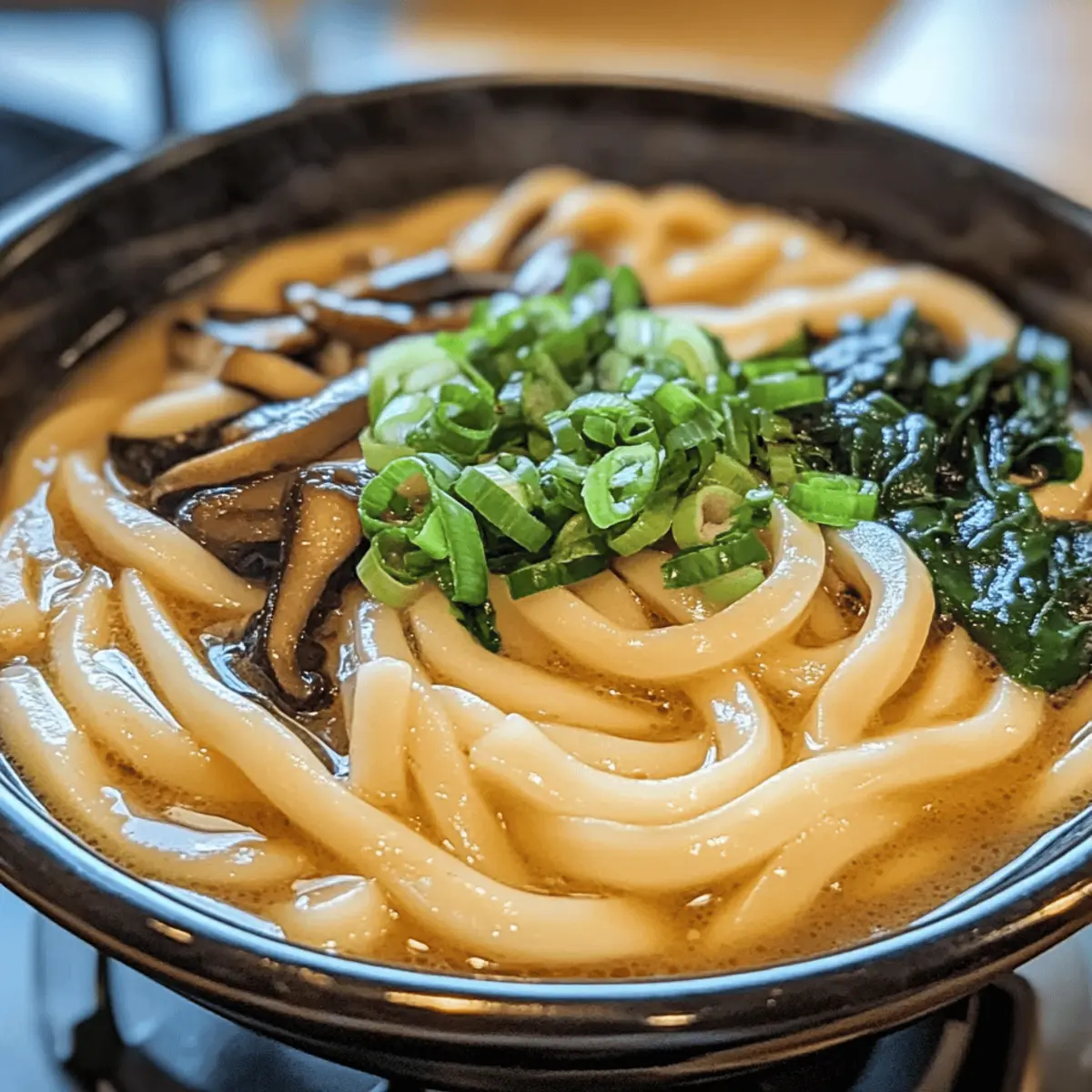 Cremige Miso Udon für ein schnelles Wohlfühlessen