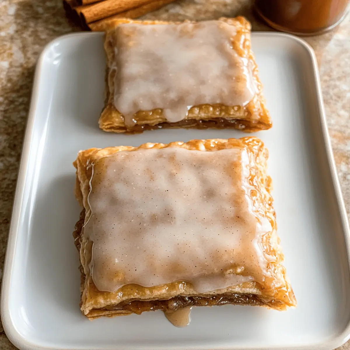 Brauner Zucker Zimt Pop-Tart Nachmacher selbstgemacht