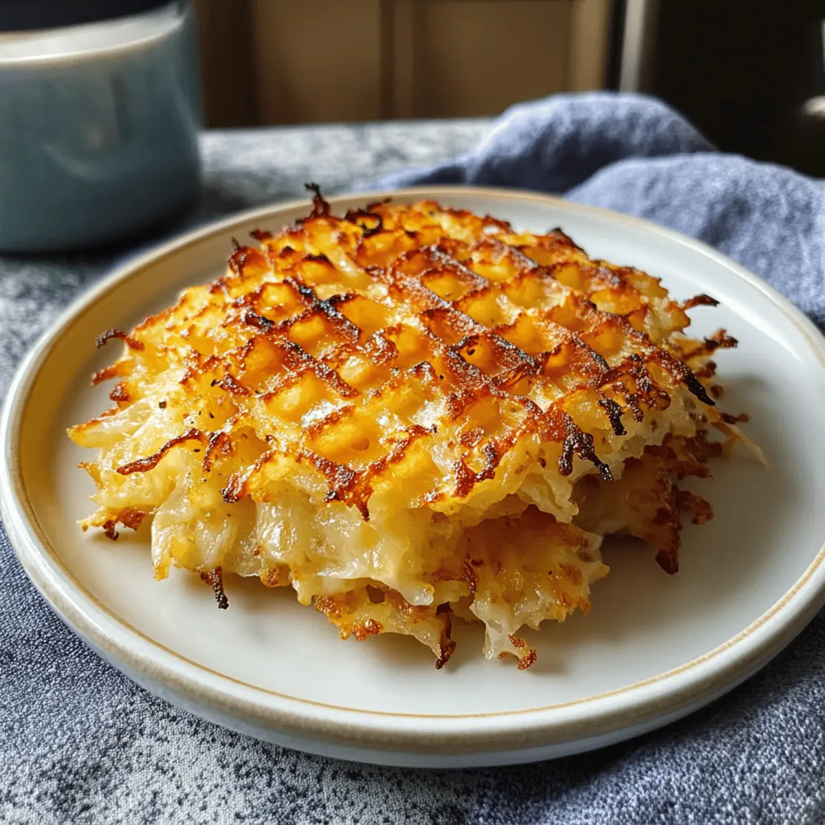 Waffelmaschinen-Rösti: Knusprig und schnell zubereitet