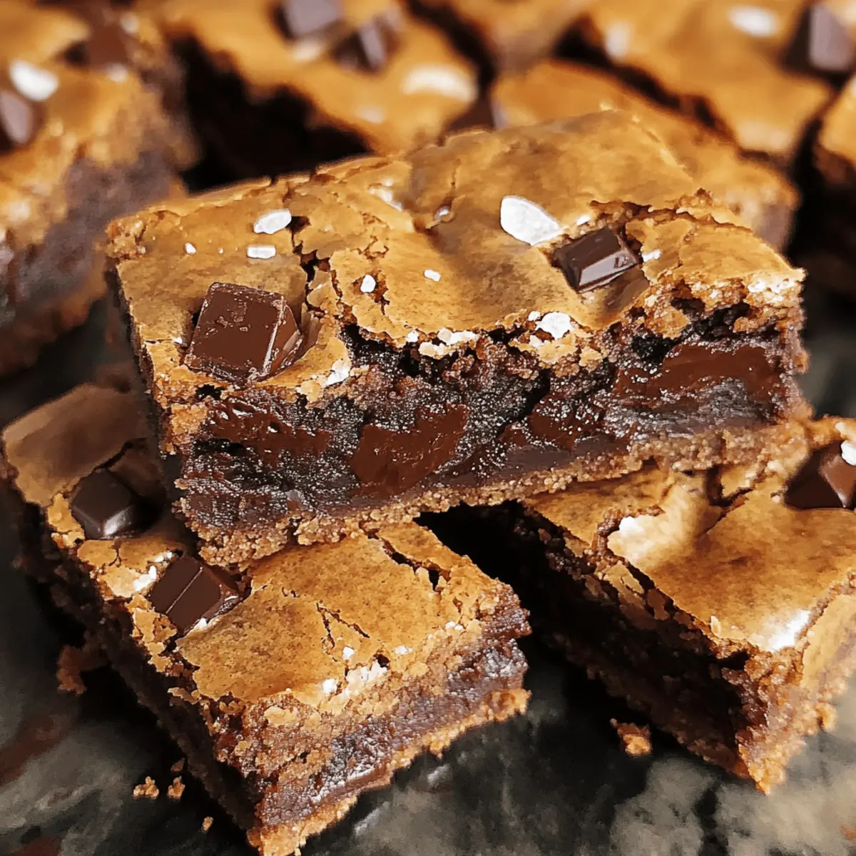 Gesalzene Espresso Schokoladenstück Blondies Rezept