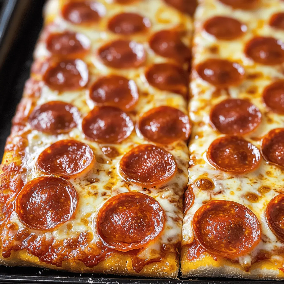 Heiße Honig-Pepperoni-Pizza für echte Genießer