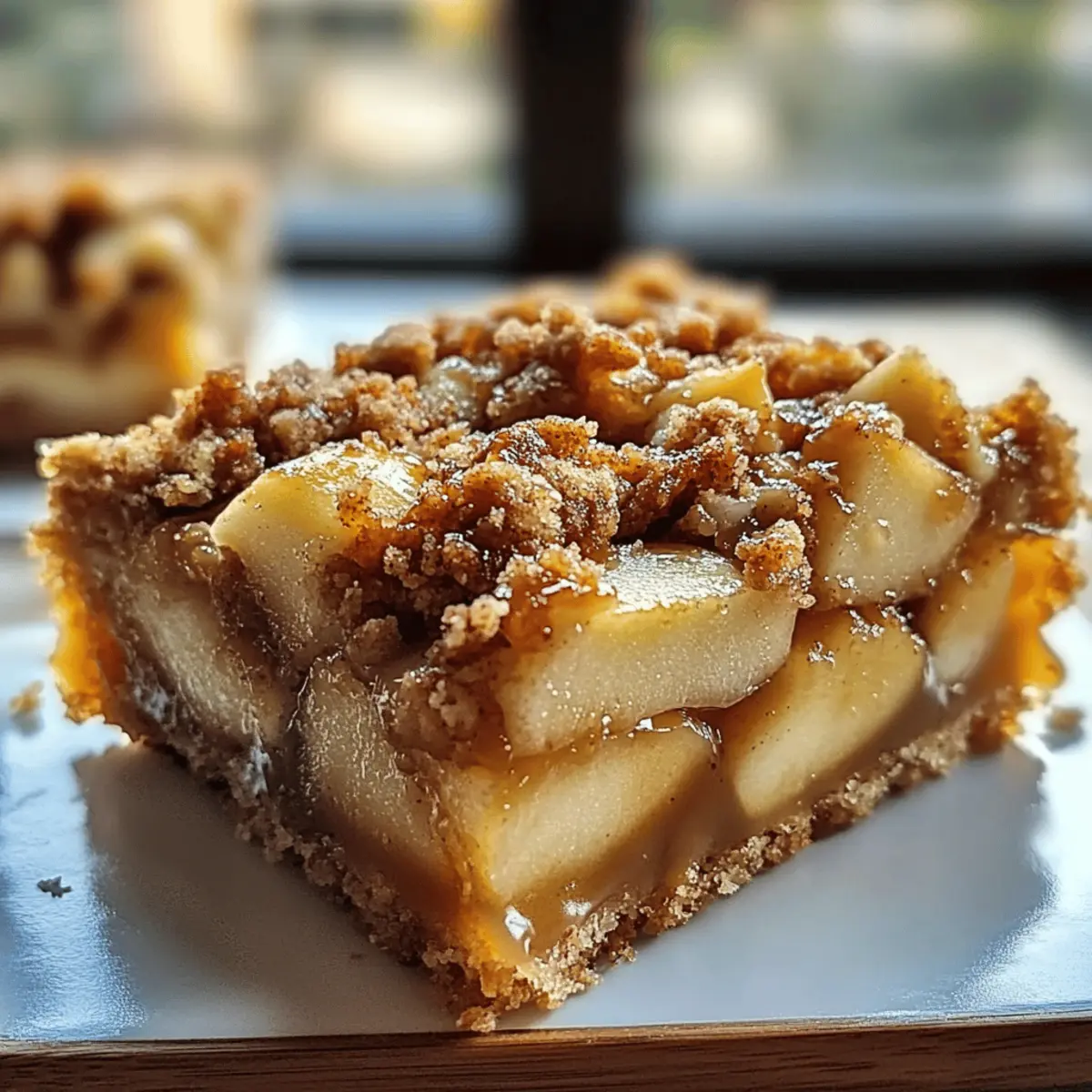 Karamellisierte Apfel-Streusel-Riegel einfach selbst gemacht