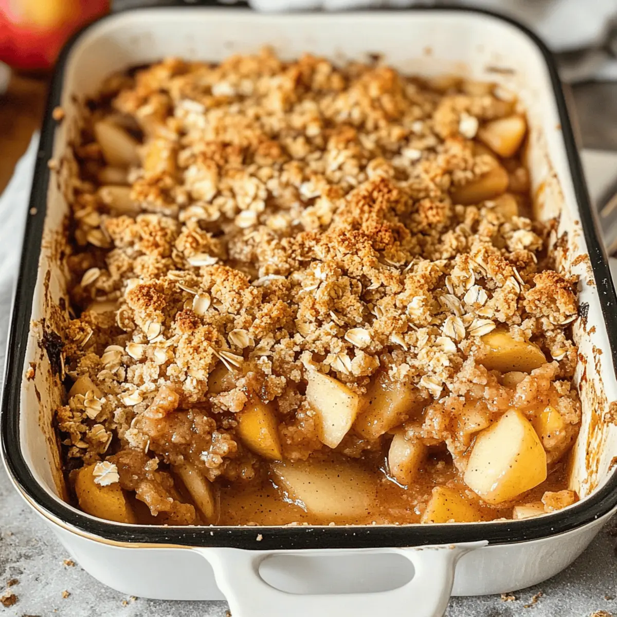 Gesunder Apfel Crumble für ein guilt-free Dessert