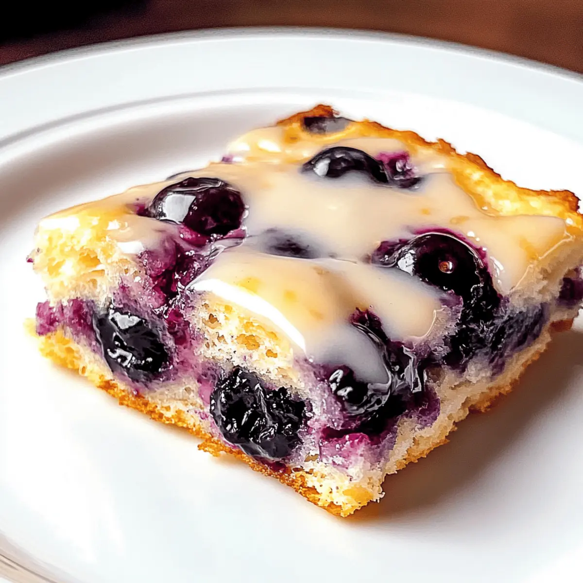 Blaubeerbutter-Schwimmbrötchen mit Zitronenglasur