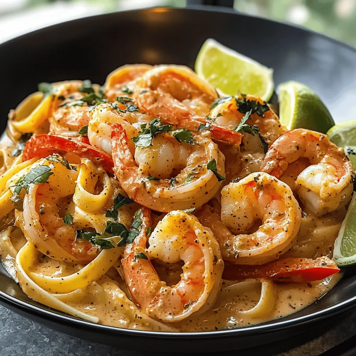 Jamaikanische Garnelen-Pasta für ein schnelles Abendessen