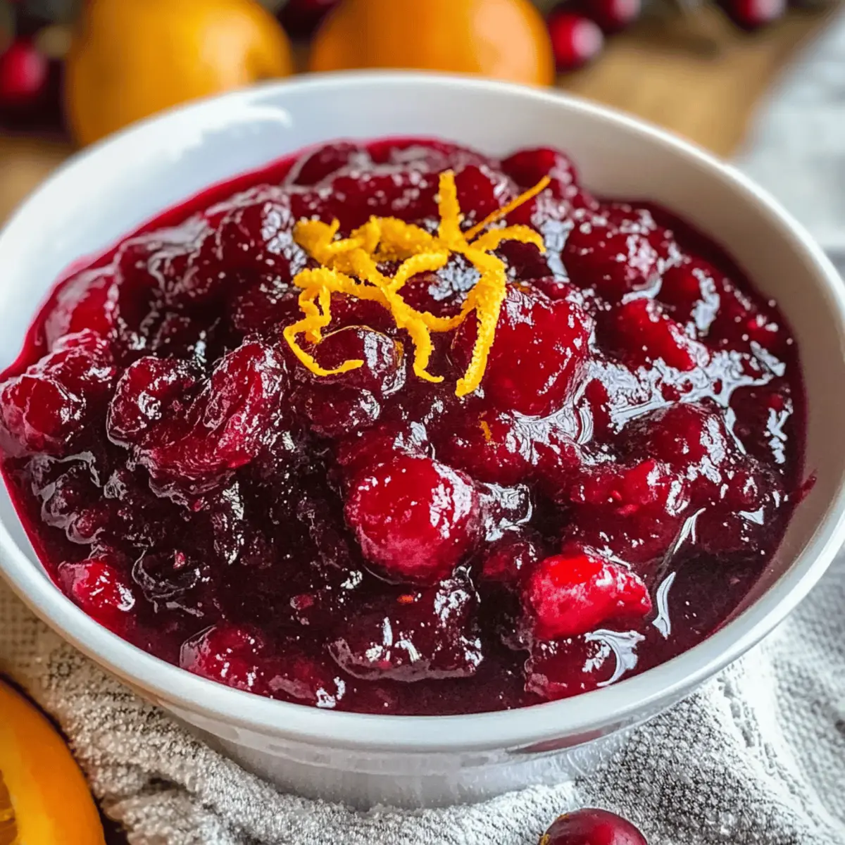 Ahorn Bourbon Preiselbeersauce schnell zubereiten