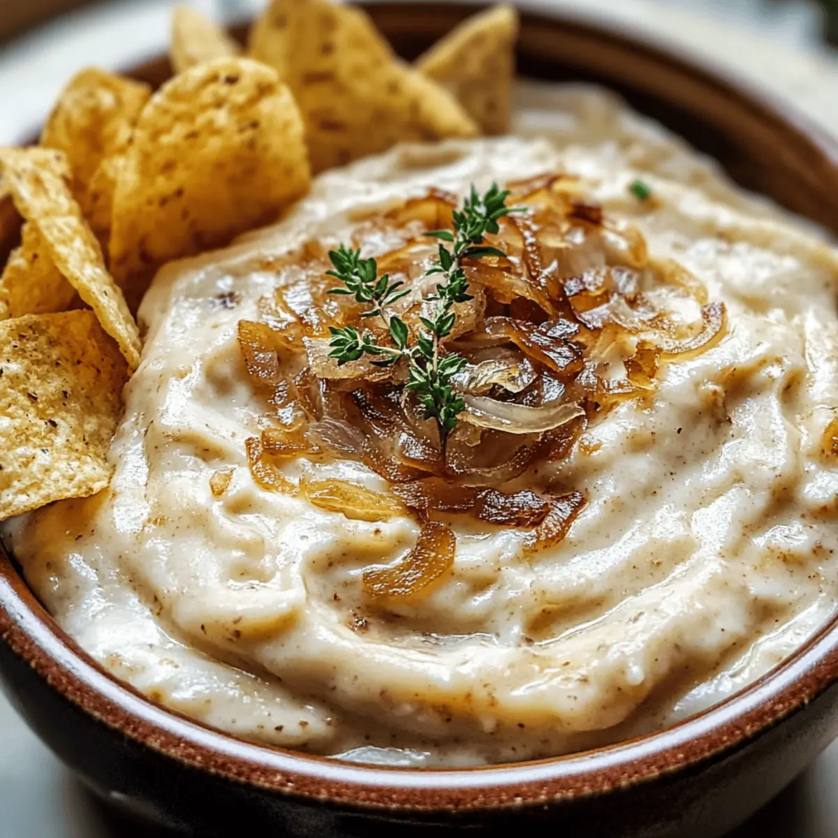 Karamellisierte Zwiebel-Dip ganz einfach selber machen