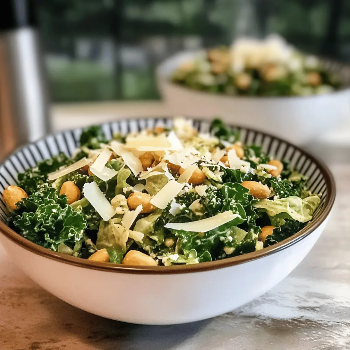 Nussiger Parmesan Houston’s Grünkohlsalat Genuss