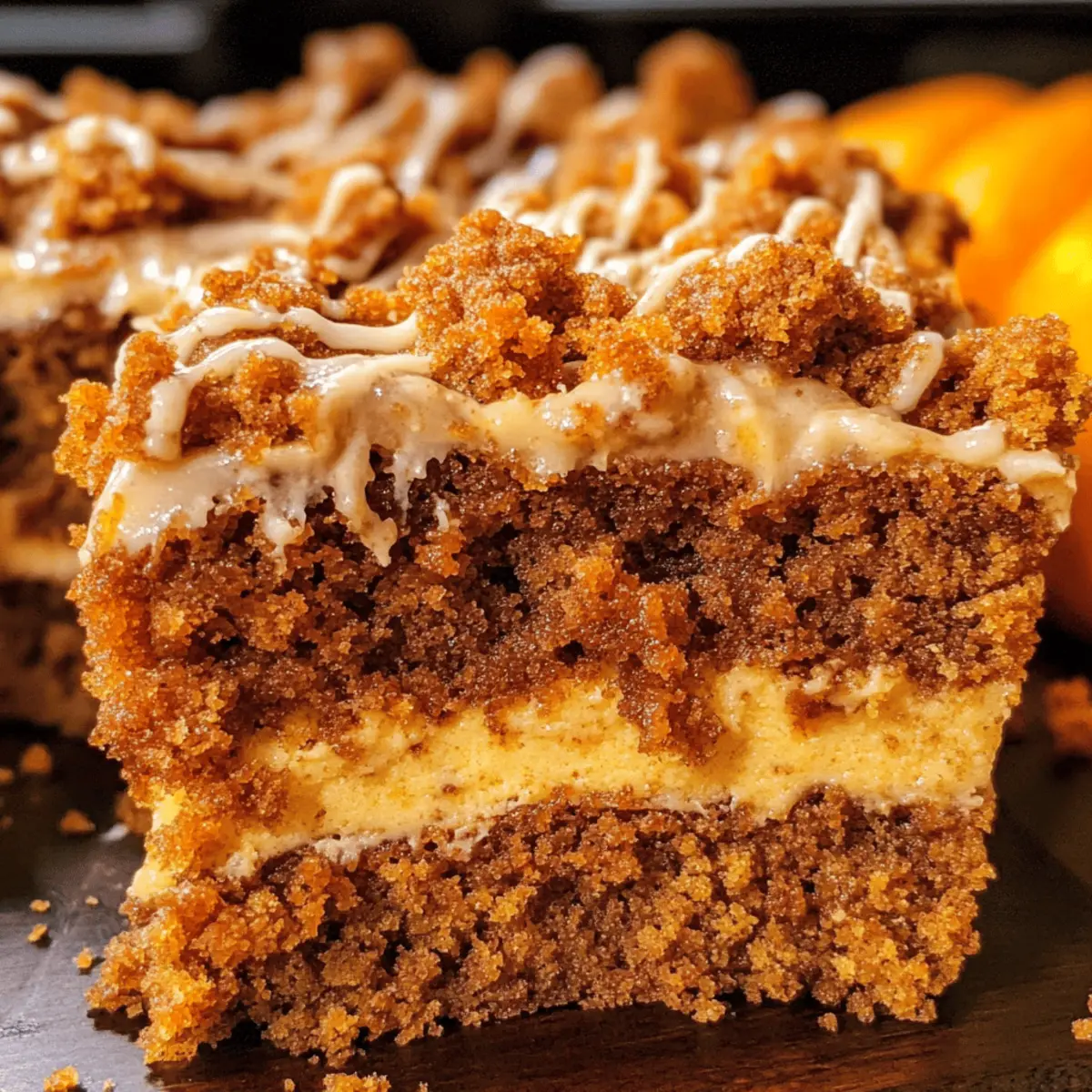 Kürbis Kaffeekuchen mit knusprigem Streuseltopping