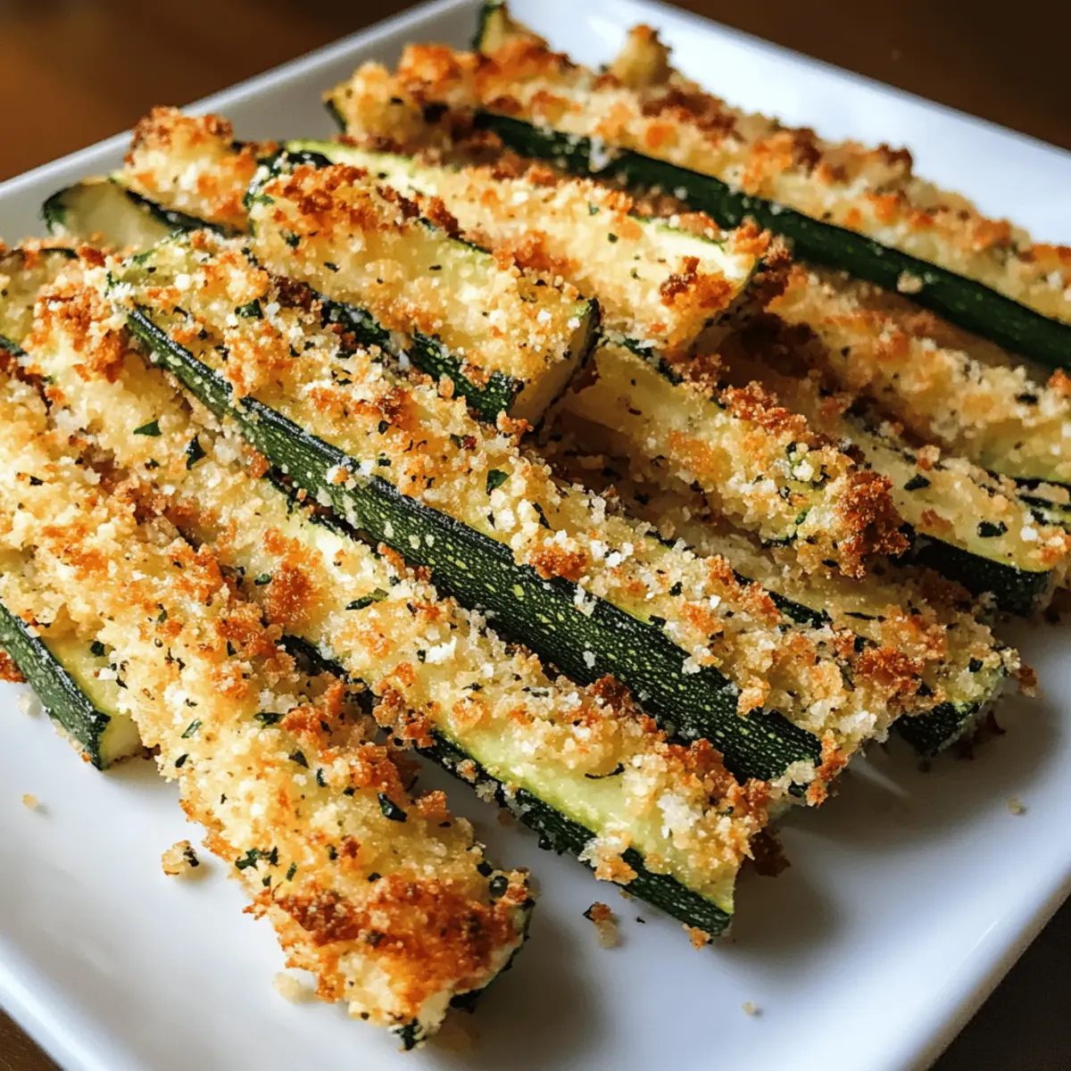 Knusprige Heißluftfritteuse Knoblauch Parmesan Zucchini Pommes
