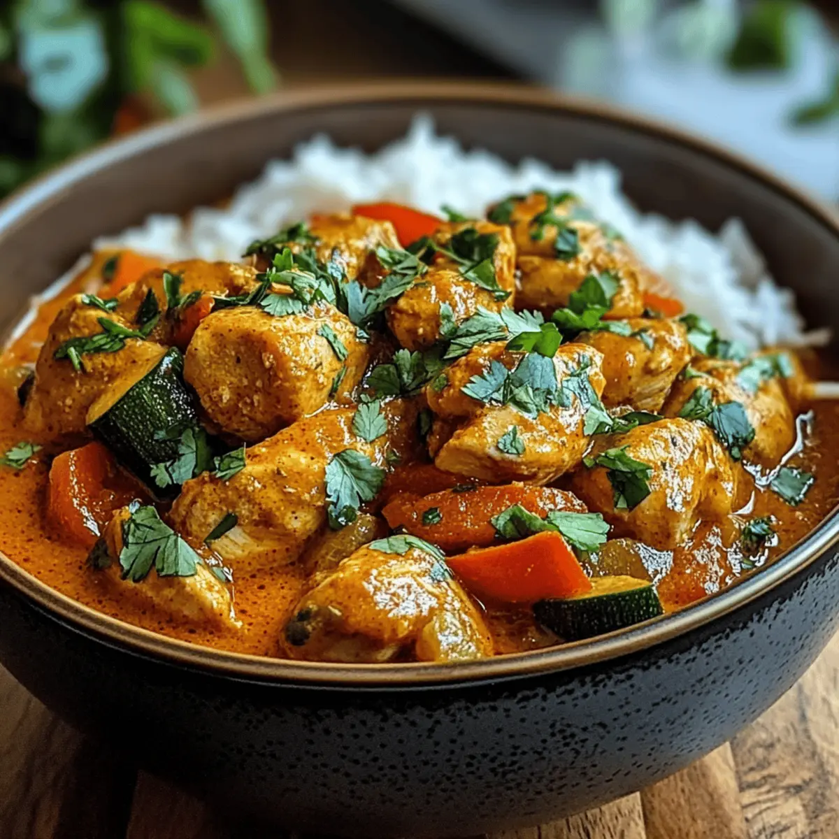 Würziges Kokosnuss-Hähnchen-Curry für jeden Tag