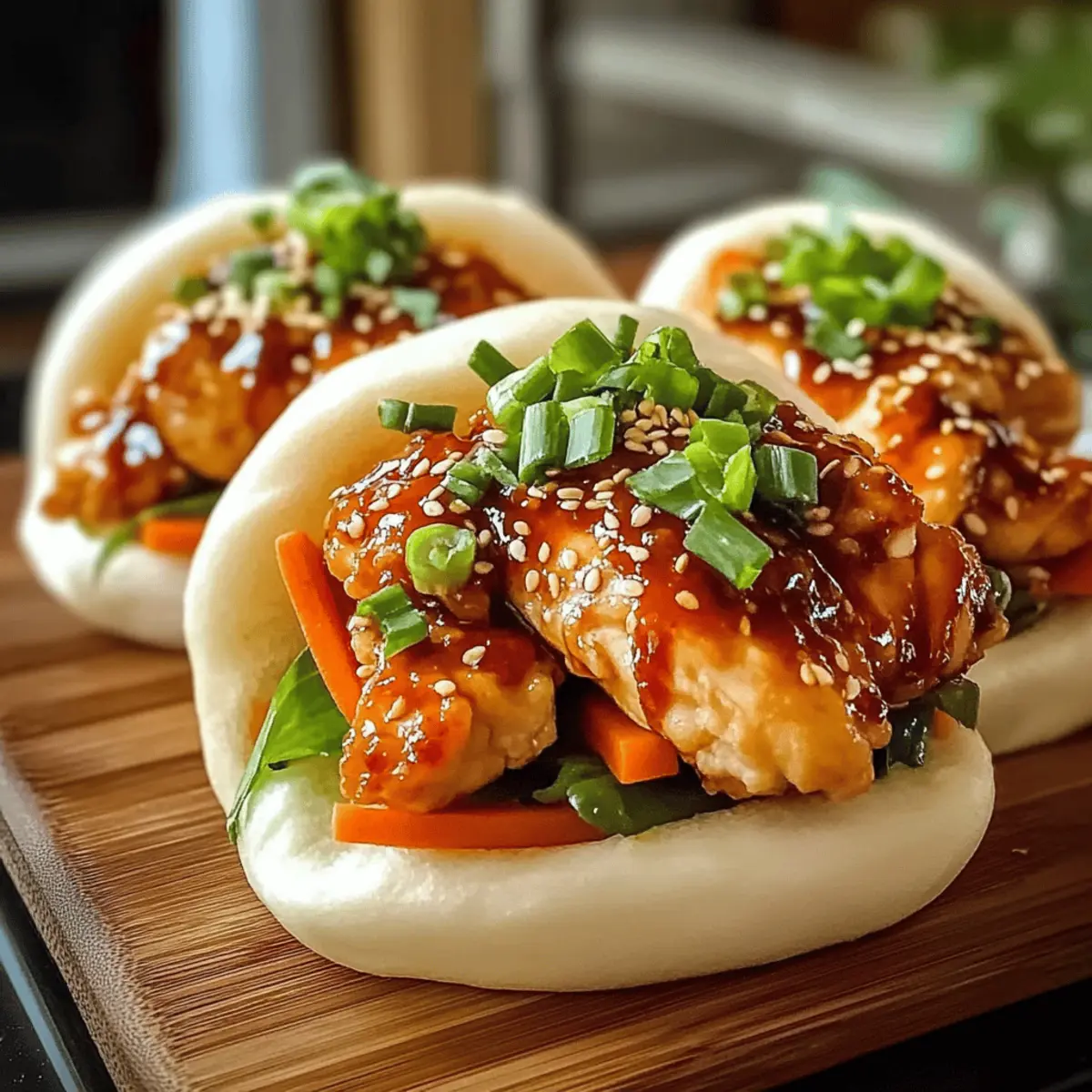 Koreanische Chicken Bao Brötchen ganz einfach selbst machen