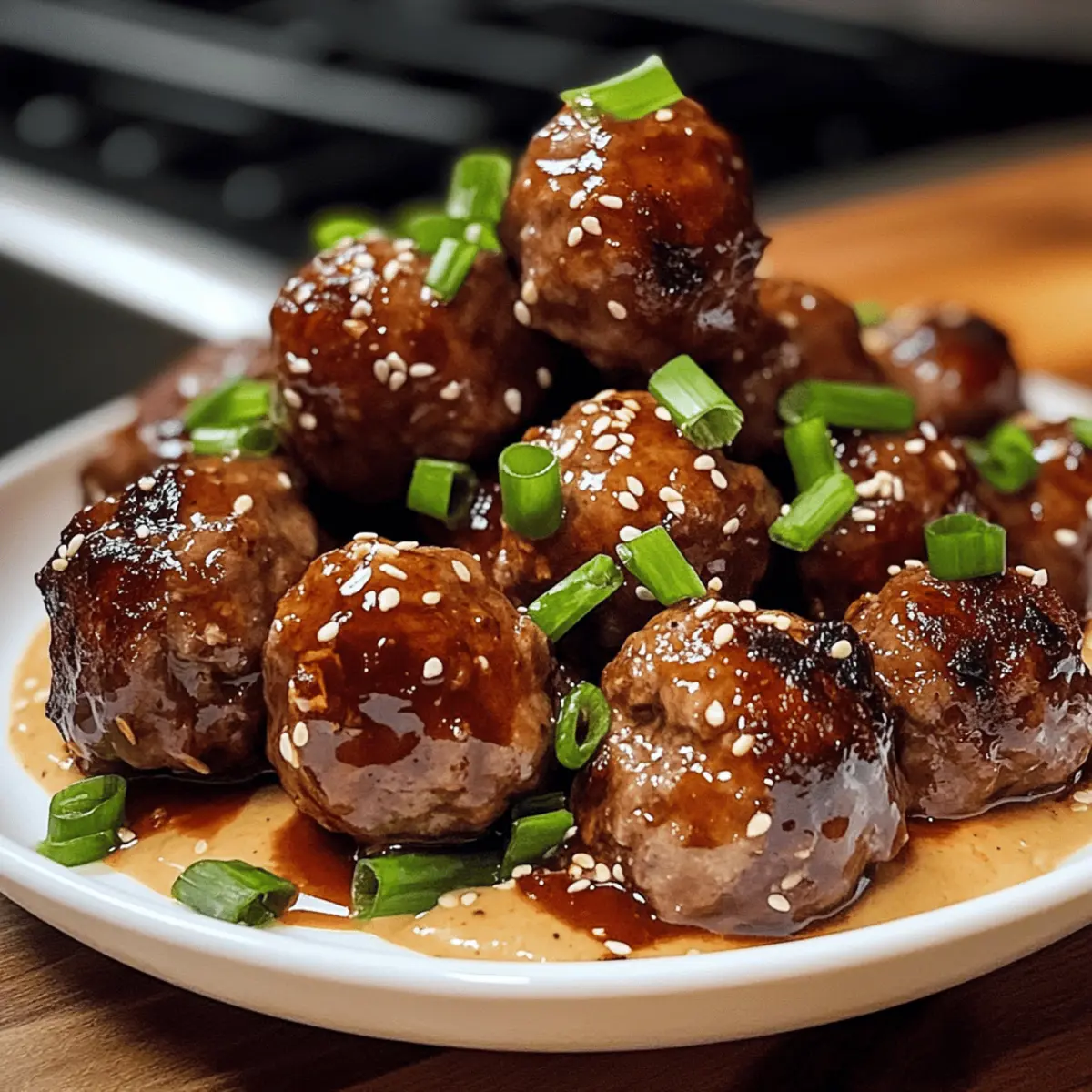 Koreanische BBQ-Fleischbällchen mit scharfer Mayo