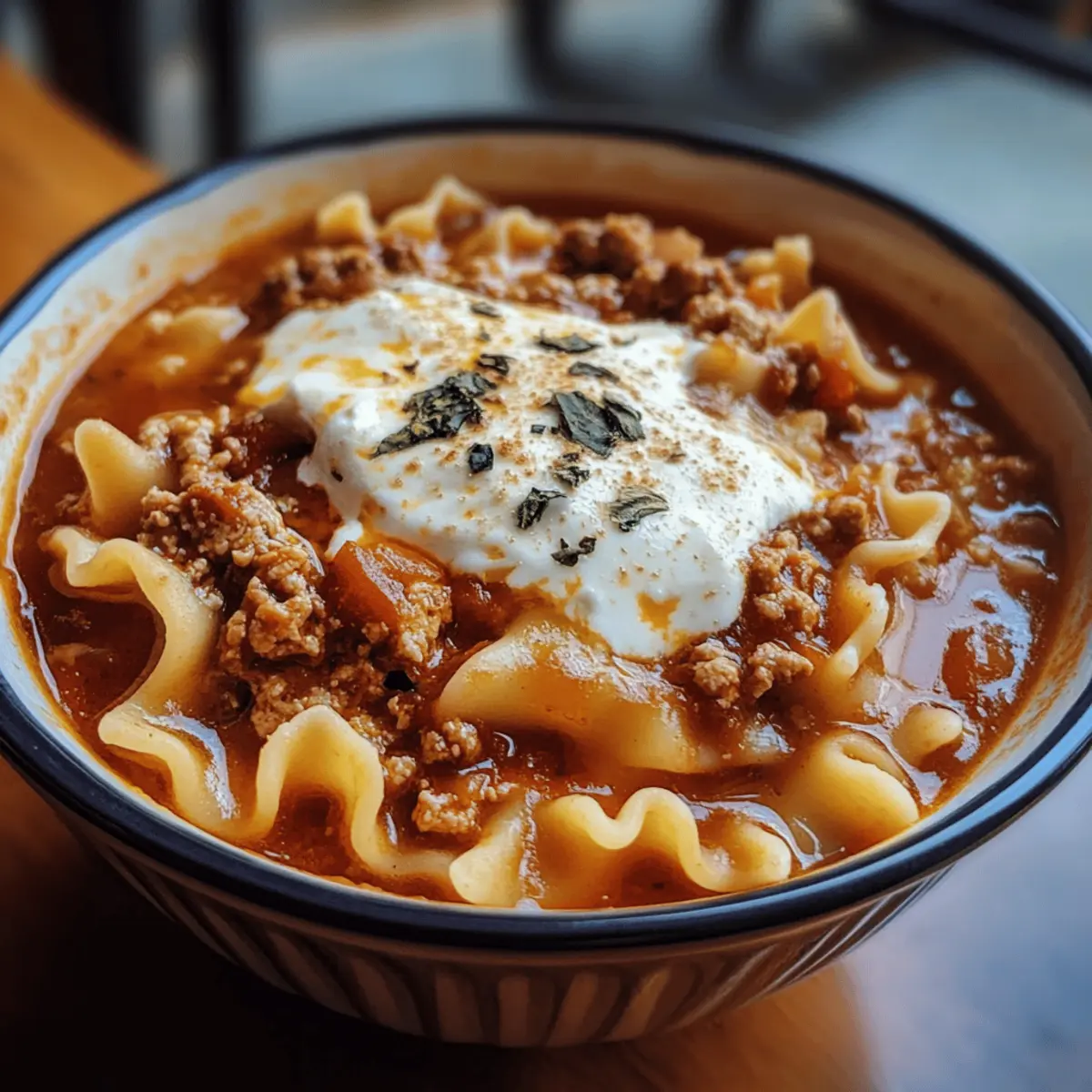 Schnelle Lasagnesuppe für herzhaften Genuss