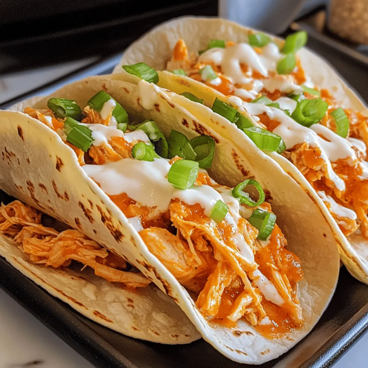 Buffalo-Hühnchen-Tacos für den schnellen Genuss