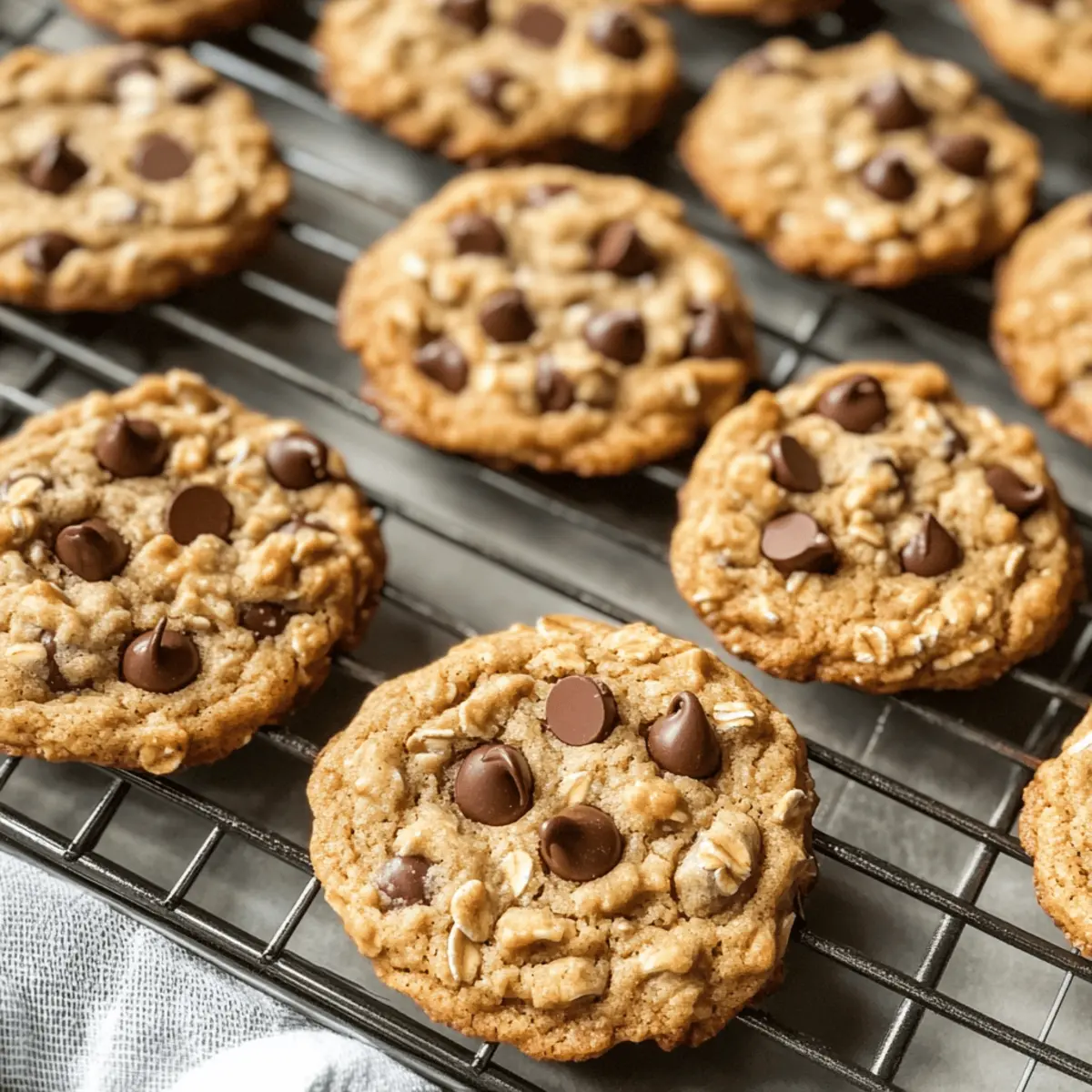 Erdnussbutter-Haferflockenkekse mit Schokoladenstückchen