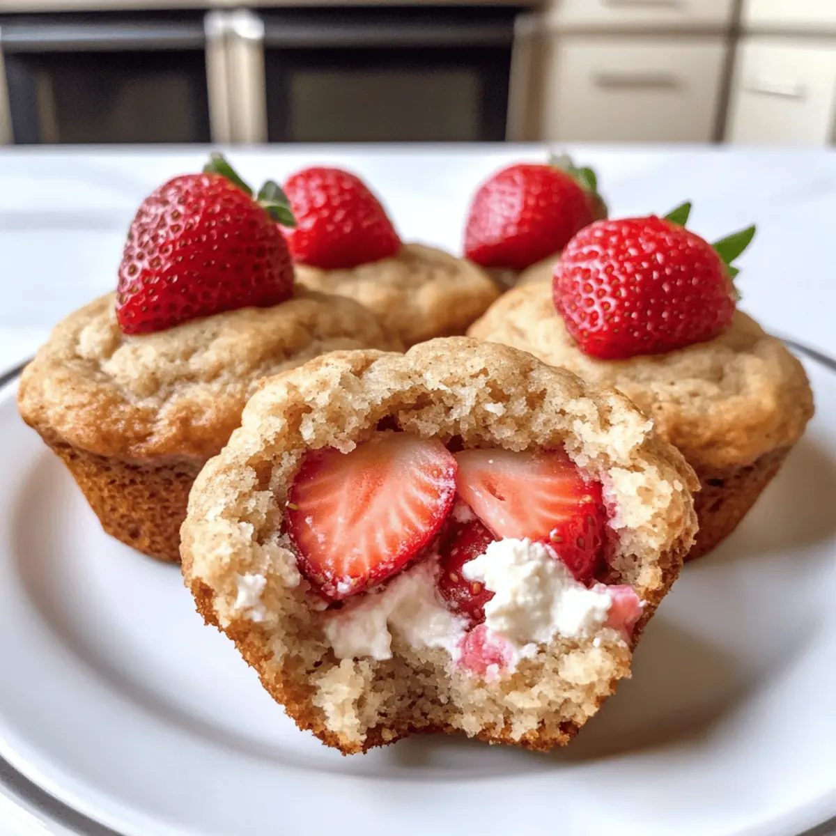 Erdbeer-Ricotta-Muffins für den perfekten Snack